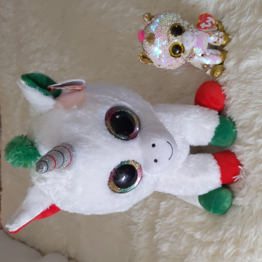 Giant Unicorn Beanie Baby